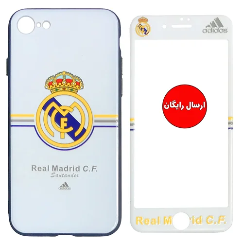 کاور WK مدل Real Madrid مناسب برای گوشی موبایل اپل آیفون 7/8 همراه با محافظ صفحه نمایش