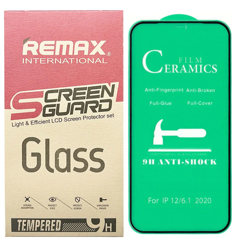 محافظ صفحه نمایش سرامیکی ریمکس مدل CLEAR مناسب برای گوشی موبایل اپل iPhone 12 / 12 Pro